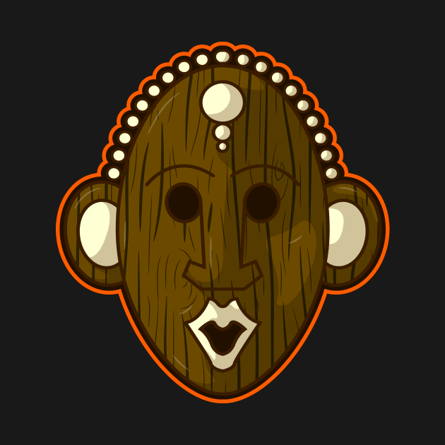 Ancient african aboriginal mask design by Drumsartco