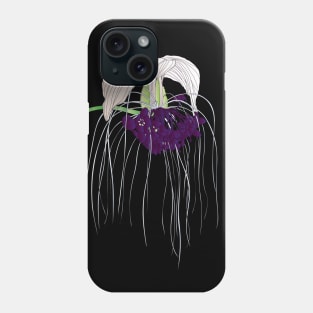 White Bat Flower Phone Case