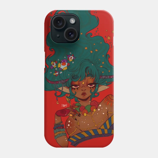 AfroCupid Phone Case by Yllarhi_Art