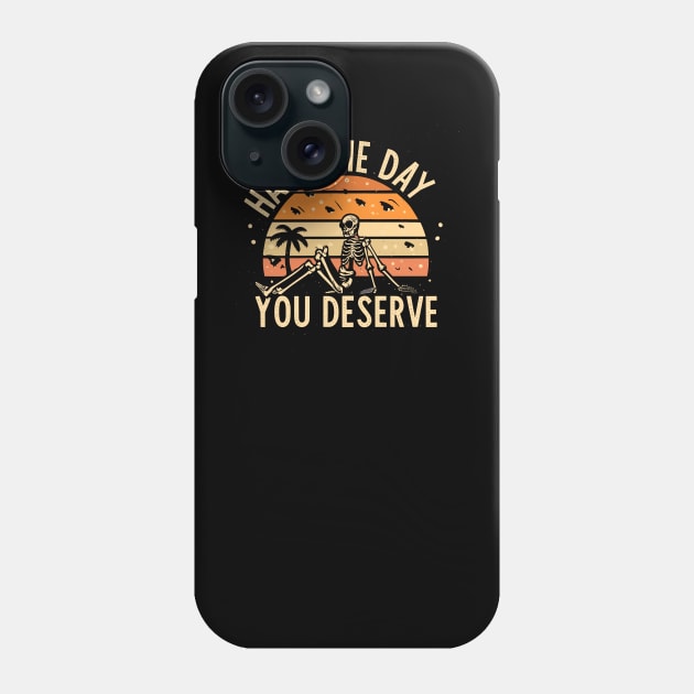 Have The Day You Deserve Retro Sunset Phone Case by Junalben Mamaril