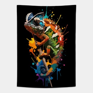 Chameleon Splash Tapestry