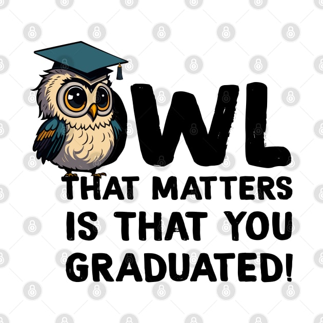 Fun Owl Graduation Pun by ZAZIZU