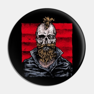 BEARD SKULL Pin