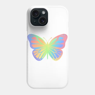 Rainbow Butterfly Holographic Phone Case