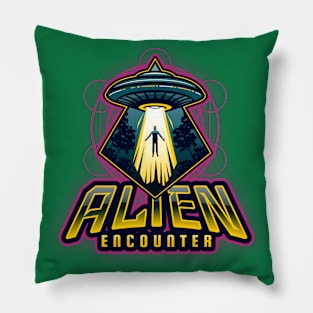 Colorful Alien Encounter Products Pillow