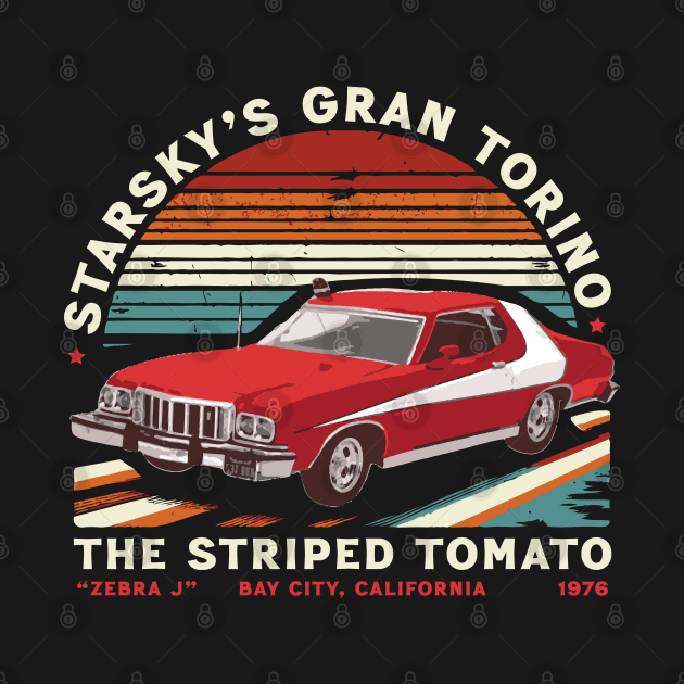 Starsky's Gran Torino /// Vintage 70s Fan Design by Trendsdk