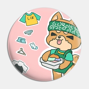 Shiba's Laundry Time! Pin