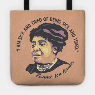 Fannie Lou Hamer Portrait and Quote Tote