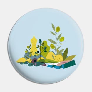 Olive Trees Orchard Pin