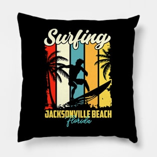 Surfing | Jacksonville Beach, Florida Pillow