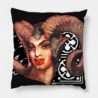 Malicious satyr being a faun in the eye Pillow