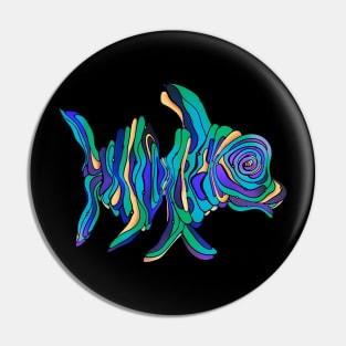 Weird abstract fish Pin