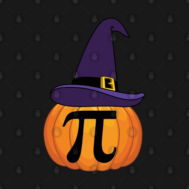 Pumpkin pi math with Witch Hat design by madani04