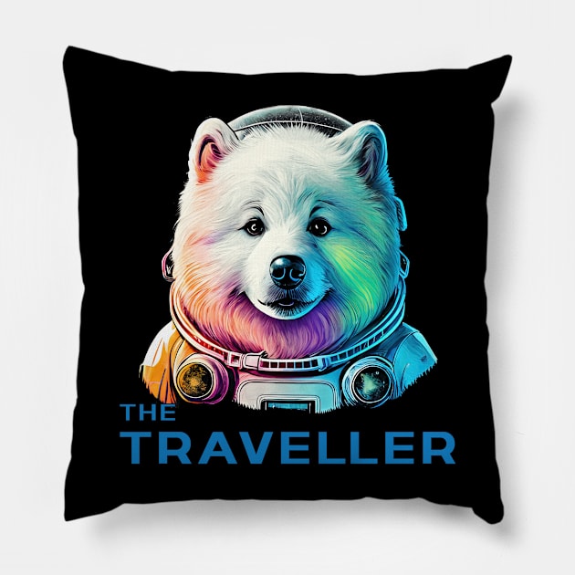 Samoyed space traveller Pillow by MaxDeSanje 