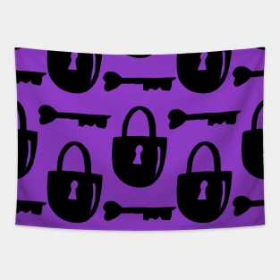 Lock and key pattern Tapestry