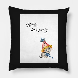 Let's Party Birthday Pillow