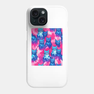 Tie Dye Cat Phone Case