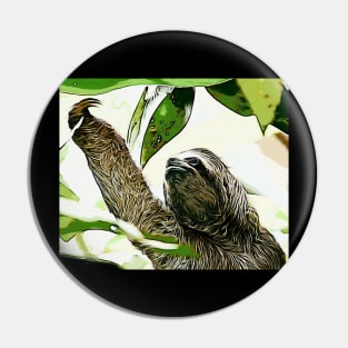 Amazon Sloth Pin