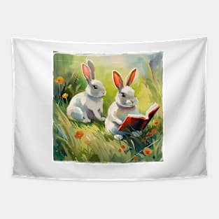 back to school bunnies Tapestry