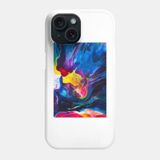 Yellow Sun Flare (acrylic Dutch pour) Phone Case