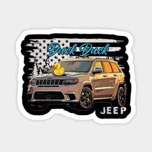 Jeep Grand Cherokee Trackhawk Car Form Vintage Artwork Magnet