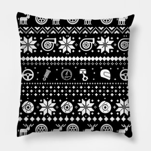 Car Enthusiast Christmas Sweater Pillow