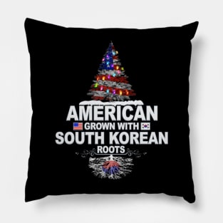 Christmas Tree  American Grown With South Korean Roots - Gift for South Korean From South Korea Pillow