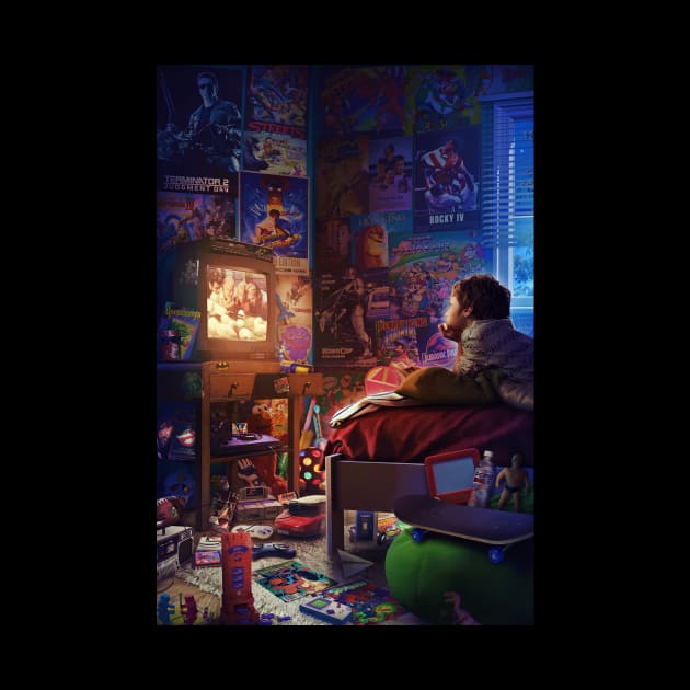 90s Childhood Room - Jurassic Park by Rachid Lotf