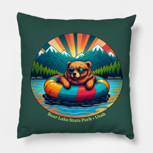 Bear Lake State Park, Utah, Animals Wearing Sunglasses Souvenir Pillow