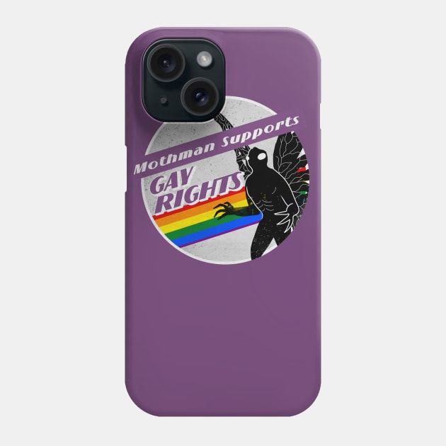 Gay Pride Mothman Phone Case by creepvrs