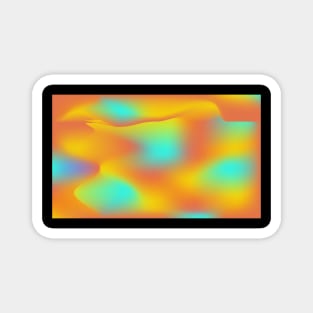 yellow, red and blue background abstract Magnet