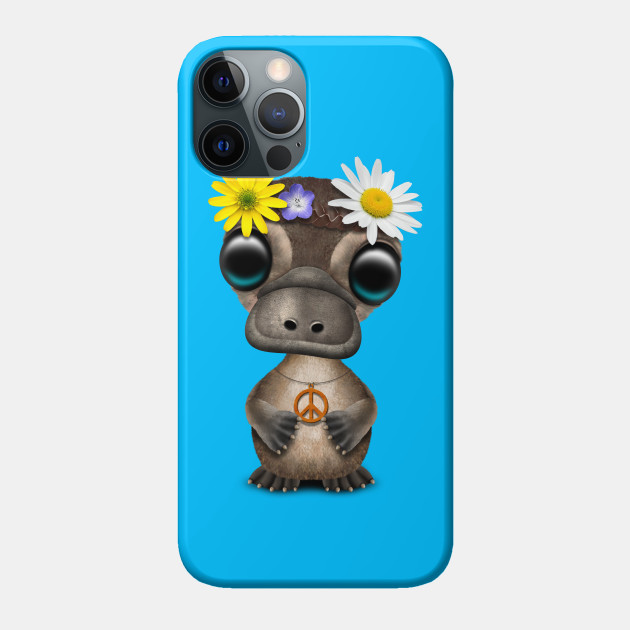 Cute Baby Platypus Hippie Platypus Coque Pour Telephones Teepublic Fr