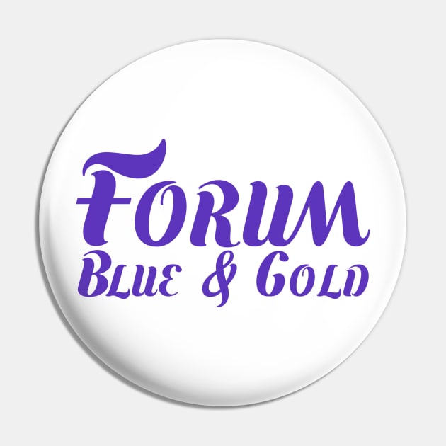 Forum Blue and Gold (Corner) Pin by ForumBlueGold