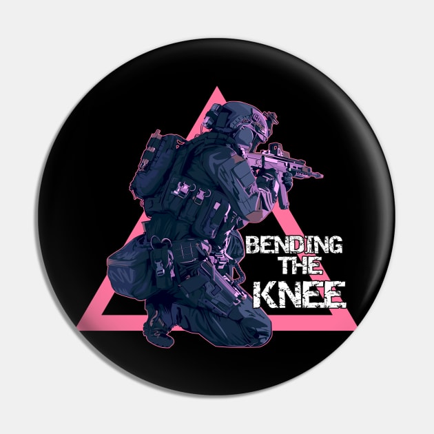 Bending the Knee Pin by Arend Studios