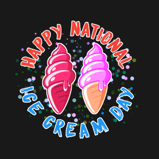 Happy National Ice Cream Day 19 july T-Shirt