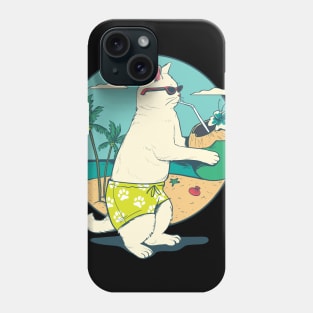 Katze macht Urlaub Phone Case