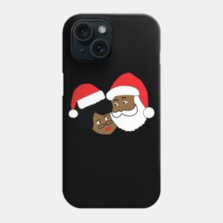 Black Santa and Mrs. Claus Phone Case