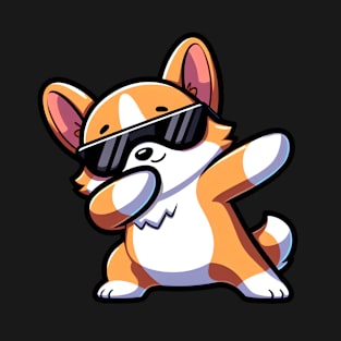 Dabbing Corgi | T Shirt Design T-Shirt