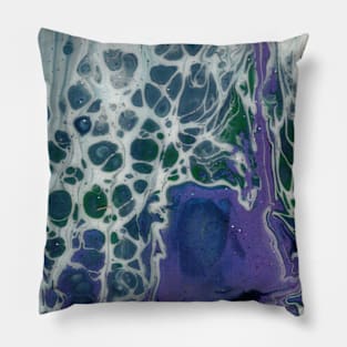 Lace, Moss and Violet Pillow