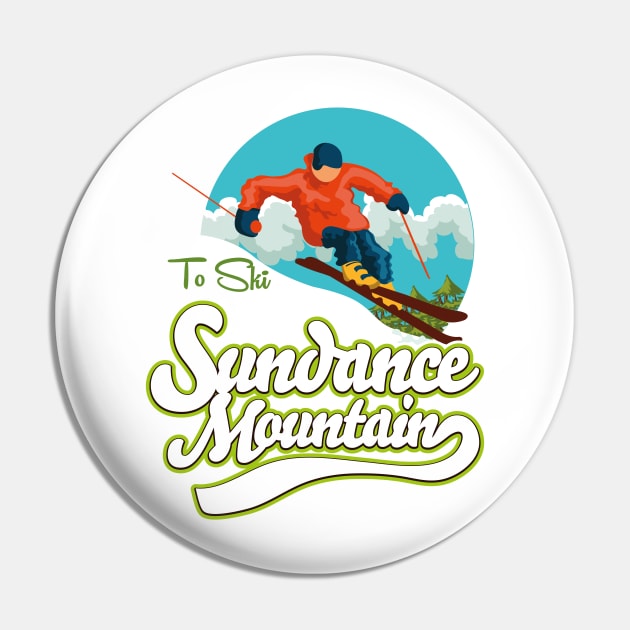 Sundance Mountain ski logo Pin by nickemporium1