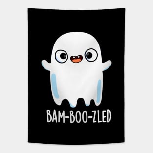 Bam-boo-zled Cute Halloween Confused Ghost Pun Tapestry