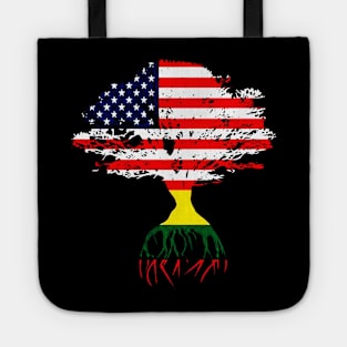 American Flag Lithuanian Roots Tote