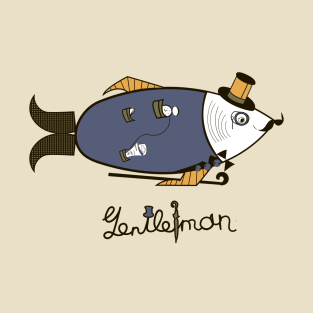 Fish gentleman illustration T-Shirt