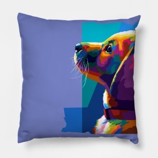 Dog Wpap Art Pillow