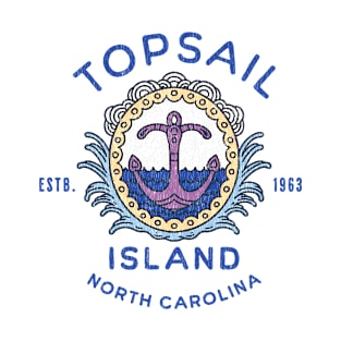 Anchors Aweigh at Topsail Island, North Carolina T-Shirt