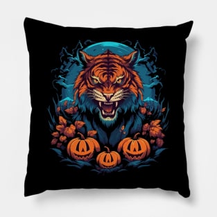 Siberian Tiger Halloween Pillow