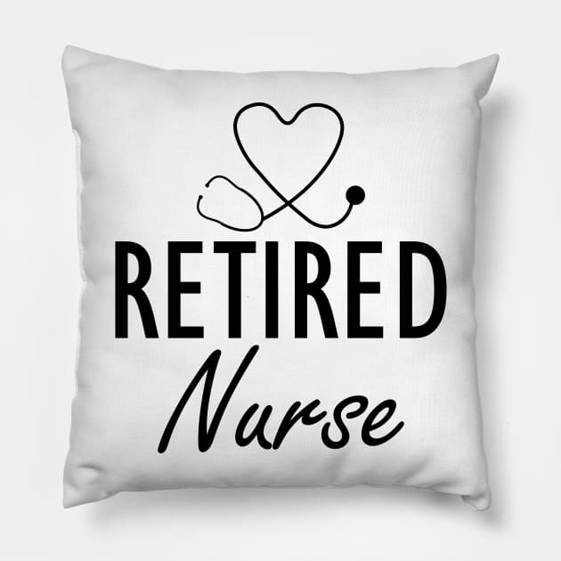 Retired Nurse Pillow by KC Happy Shop