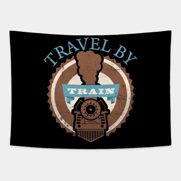 Train locomotive Tapestry by Johnny_Sk3tch