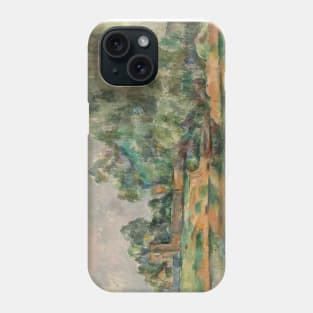 Riverbank by Paul Cezanne Phone Case