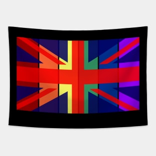 British Union Jack Rainbow Gay Pride Flag Tapestry